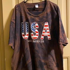 Bleached USA mens Tee Shirt. XXL
